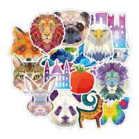 Water Bottle Stickers 35 Pack - Trendy/Cute/Aesthetic/Cool Animal Decals - Car/Bike/Helmet/Laptop/Vinyl/Phone/Skateboard/Bumper Decal - Adults/Teen/Girl/Boy Travel Sticker Packs - Small Stick Labels