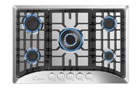 Empava 30" 5 Italy Sabaf Burners Gas Stove Cooktop Stainless Steel EMPV-30GC5B70C, 30 Inch