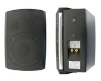 Weltron Outdoor/Indoor Weatherproof 70V Speaker Set of 2 Black (WS-7020BK)
