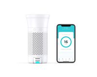 Wynd Plus - Smart Portable Personal Air Purifier for Travel, Home, Office with Detachable Air Quality Tracker - White Matte