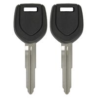 Keyless2Go New Uncut Replacement Transponder Ignition Car Key MIT17A-PT (2 Pack)