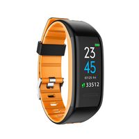 VERSUSWOLF Fitness Tracker Heart Rate Monitor Smart Watch Activity Tracker Sports Band Bracelet Waterproof with Pedometer Sleep Monitor Calorie Step Counter Blood Pressure (Orange-3)