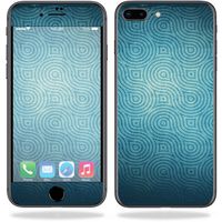 MightySkins Skin Compatible with Apple iPhone 8 Plus - Blue Swirls | Protective, Durable, and Unique Vinyl Decal wrap Cover | Easy to Apply, Remove, and Change Styles | Made in The USA