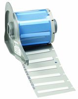 Brady M71-125-175-342 BMP71 PermaSleeve Wire Marker Sleeves, 0.235" Height, 1.765" Width, Polyolefin (B-342) White (Roll of 100)