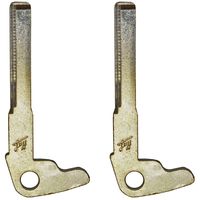 qualitykeylessplus Two Smart Remote Key Blade Blank Replacements for Mercedes Uncut with Free KEYTAG