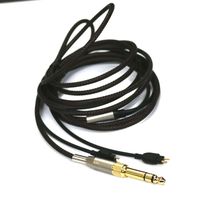 NewFantasia Replacement Audio Upgrade Cable Compatible with Sennheiser HD525 HD545 HD565 HD580 HD600 HD650 Headphones Black 2.1meters/6.6feet