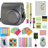 Anter 17 in 1 Instax Mini 9 Accessories fit to Fujifilm Instax Instant Film Camera - Silver White