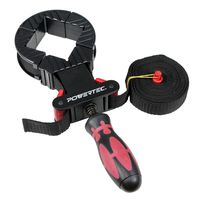 POWERTEC 71101 Deluxe Quick Release Band Clamp | Woodworking Frame Clamping Strap Holder