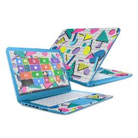 Mightyskins Skin Compatible with Hp Stream 14" (2016) - Awesome 80s | Protective, Durable, and Unique Vinyl Decal Wrap Cover | Easy to Apply, Remove, and Change Styles | Made in The USA