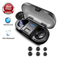 Wireless Earbuds, Faicy True Wireless 5.0 Deep Bass Mini in-Ear Headset HD Stereo IPX5 Headphones with Built-in Mic, 24Hr Play Time with 480mAH Battery Charging Case