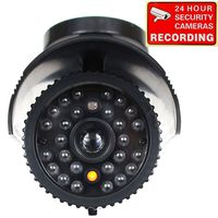 VideoSecu Fake Dummy Security Camera CCTV Home Surveillance IR Infrared Fake Bullet Camera with Flashing Light 1RE