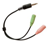 ienza Replacement 3.5mm Male 4 Pole to Dual 3.5mm Female Mic/Headphone Adapter for Logitech G230 G430 Stereo Gaming Headset (and Other PC Headsets) to Xbox One, PS4 & Smartphone Adapter