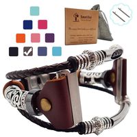 Smatiful Blaze Bands with Box Pack for Women, Adjustable Replacement Watch Band for Fitbit Blaze, Brown