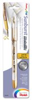 Pentel Arts Sunburst Metallic Gel Pen, Medium Line, Gold Ink (K908BPX)