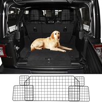 HaoWin Dog Barrier for SUV Car Vehicles Keeps Dog in Back Seat or Trunk Cargo Area, Car Pet Barrier Mesh Full Coverage Heavy Duty Adjustable, Universal Fit for All, Jeep Subaru Ford Honda etc