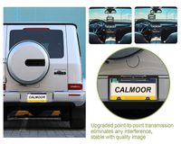 Calmoor License Plate Wireless Back-up Camera, Universal Wireless Camera, HD 170 Degrees Angle View, IP69K Waterproof Night Vision, with 5" Digital Monitor Simple Installation