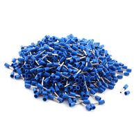 uxcell a14101500ux0465 E1508 16AWG Tube Type Insulated Cable Ends Connectors with 1000 Piece, Blue