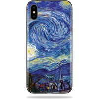 MightySkins Skin Compatible with Apple iPhone Xs - Starry Night | Protective, Durable, and Unique Vinyl Decal wrap Cover | Easy to Apply, Remove, and Change Styles | Made in The USA