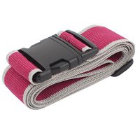 uxcell Travel Luggage Suitcase Strap Baggage Backpack Secure Belt 2M Red Gray