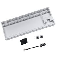 CNC Anodized Aluminum Case Shell for Filco 87 Cooler Master Stealth Tenkeyless Mechanical Keyboard Including Keyboard Case Detachable USB Module (Silver)