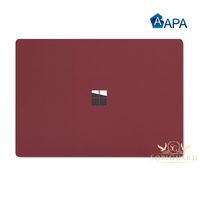 SopiGuard for Microsoft Surface Laptop Carbon Fiber Top and Bottom Panel Precision Edge-to-Edge Coverage Easy-to-Apply Vinyl Skins (APA Matte Burgundy Red Velvet)