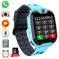 Kids Phone Smartwatch with Games & MP3 Player - 1.54 inch Touch Screen Watch Phone 2 Way Call Music Player Game Funny Camera Alarm Clock Children School Gift for 3-10 Years Old Boys Girls, Blue