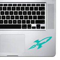 StickAny Palm Series Slim Rocket Sticker for MacBook Pro, Chromebook, and Laptops (Turquoise)