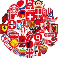 Street Brand Fashion Stickers for Motorcycle,Skateboard,Bikes(100pcs) Logo Decals for Bicycle Laptop Travel case,Snowboard[No-Duplicate Sticker Pack]