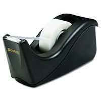 Scotch Value Desktop Tape Dispenser, 1 Inch Core, Two Tone Black (C60-BK)
