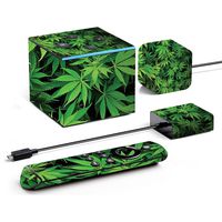 MightySkins Skin Compatible with Amazon Fire TV Cube - Weed | Protective, Durable, and Unique Vinyl Decal wrap Cover | Easy to Apply, Remove, and Change Styles | Made in The USA