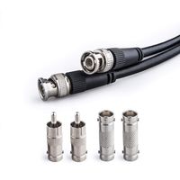 GTOTd HD-SDI Cable (4 Feet) BNC to BNC 75ohm, RG6 Camera Field Monito Video Audio Digital Cable (Included 2X BNC Connectors and 2X RCA Adapters)