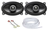 MB Quart Front Speaker Replacement+Waterproof Wire for 87-95 Jeep Wrangler Yj