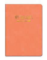 Studio Oh! Medium Leatheresque Journal, My Thoughts Crazy for Coral