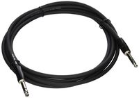 Roland 10ft Interconnect Cable, 1/4" TRS-1/4" TRS, Balanced, Black series (RCC-10-TRTR)