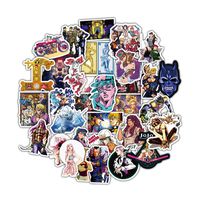 Bowinr JoJo's Bizarre Adventure Golden Wind Car Stickers, Anime Bumper Sticker for Phone, Laptop, Car, Lugguage, Skateboard and More(50pcs)