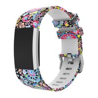 MoreToys Silicone Adjustable Replacement Accessory Sport Watch Band Wrist Strap Bracelet for Fitbit Charge 2 Fitness Wristband (A)