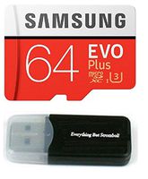 Samsung Galaxy S9 Memory Card 64GB Micro SDXC EVO Plus Class 10 UHS-1 S9 Plus, S9+, Cell Phone Smartphone with Everything But Stromboli (TM) Card Reader (MB-MC64)