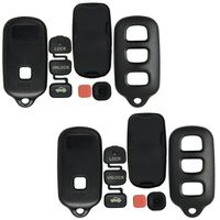 Keyless2Go New Replacement Shell Case for Remote Key Fob with FCC HYQ12BBX HYQ12BAN HYQ1512Y - SHELL ONLY (2 Pack)