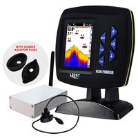 LUCKY Wireless Fish Finder 328ft (100m) Depth Range, 300m/ 984ft Operating Range Remote Control Boat Fishfinder Colored Monitor