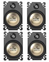 4-Pack Polk Audio DB461P 4'' x 6'' Plate-Style Design Coaxial Car Speakers w Butyl Rubber Surround
