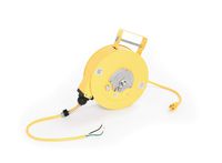 Woodhead 945-3 Cord Reel - NEMA 1 Extension Cord Case with 16/3 SJTOW, 35ft. Cord, 2A, Swing Mount, 2lb. Retraction Weight