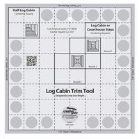 Creative Grids Quilt Ruler Log Cabin Trim Tool for 8" Finished Blocks (CGRJAW1)