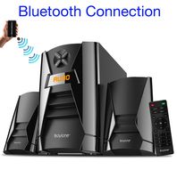 Boytone BT-222F, Wireless Bluetooth 2.1 Multimedia 40 watts, Powerful Bass System with FM Radio, Remote Control, Aux Port, USB, SD Slot, for Phones, Tablets, Music and Home Theater Movies