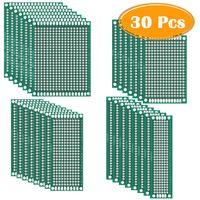 30 Pcs Double Sided PCB Board Prototype Kit for DIY, 4 Sizes by Paxcoo