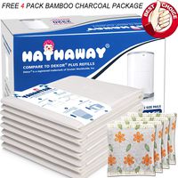 Dekor Plus Refill 4 Pack, with New Powder Scent Holds up to 2320 Diapers Fits Dekor Plus Diaper Pails