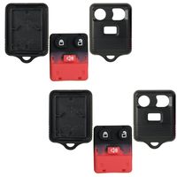 Keyless2Go New Replacement Shell Case and 3 Button Pad for Remote Key Fob with FCC CWTWB1U345 - Shell ONLY (2 Pack)