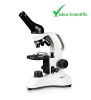 Vision Scientific VME0006-LD LED Microscope, 40-400X Magnification, Reverse Nosepiece, LED Illumination with Intensity Control, Coarse and Fine Focus, 110V Operation