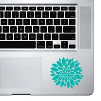 StickAny Palm Series Flower Burst Sticker for MacBook Pro, Chromebook, and Laptops (Turquoise)