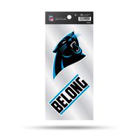 NFL Carolina Panthers Double Up Die Cut 2-Piece Sticker Sheet