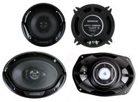 2) Kenwood KFC-1365S 5.25" 250 Watt 2-Way + 2) 6x9" 400 Watt 3-Way Car Speakers